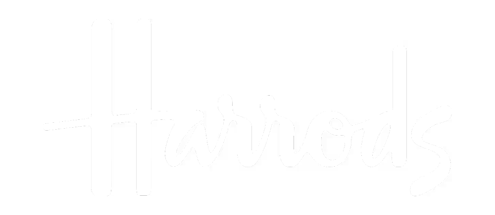 logo for https://findyourquiet.co.uk/wp-content/uploads/2026/04/Harrods_WHITE_large_border.png
